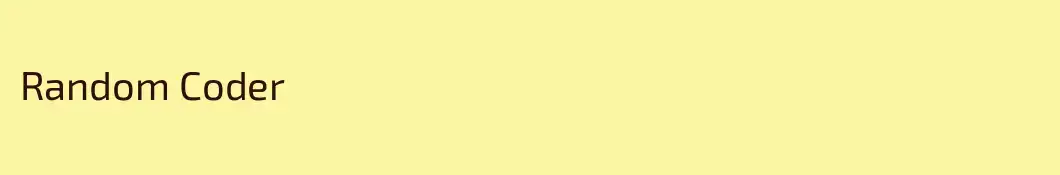 Random Coder